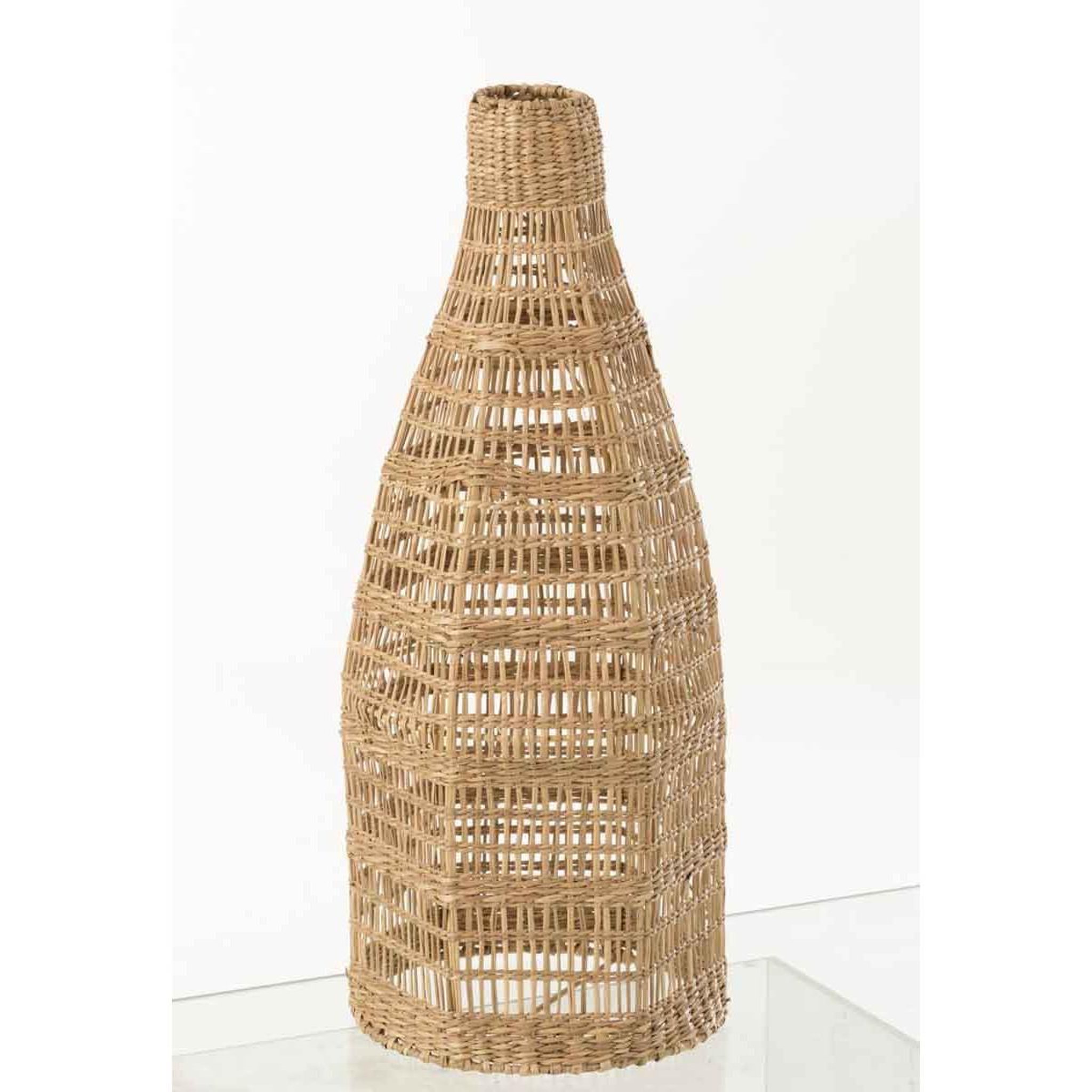 Voir la diapositive 5 : J-LINE Abat-Jour Suspendu en Rotin  Zostere  52cm Beige