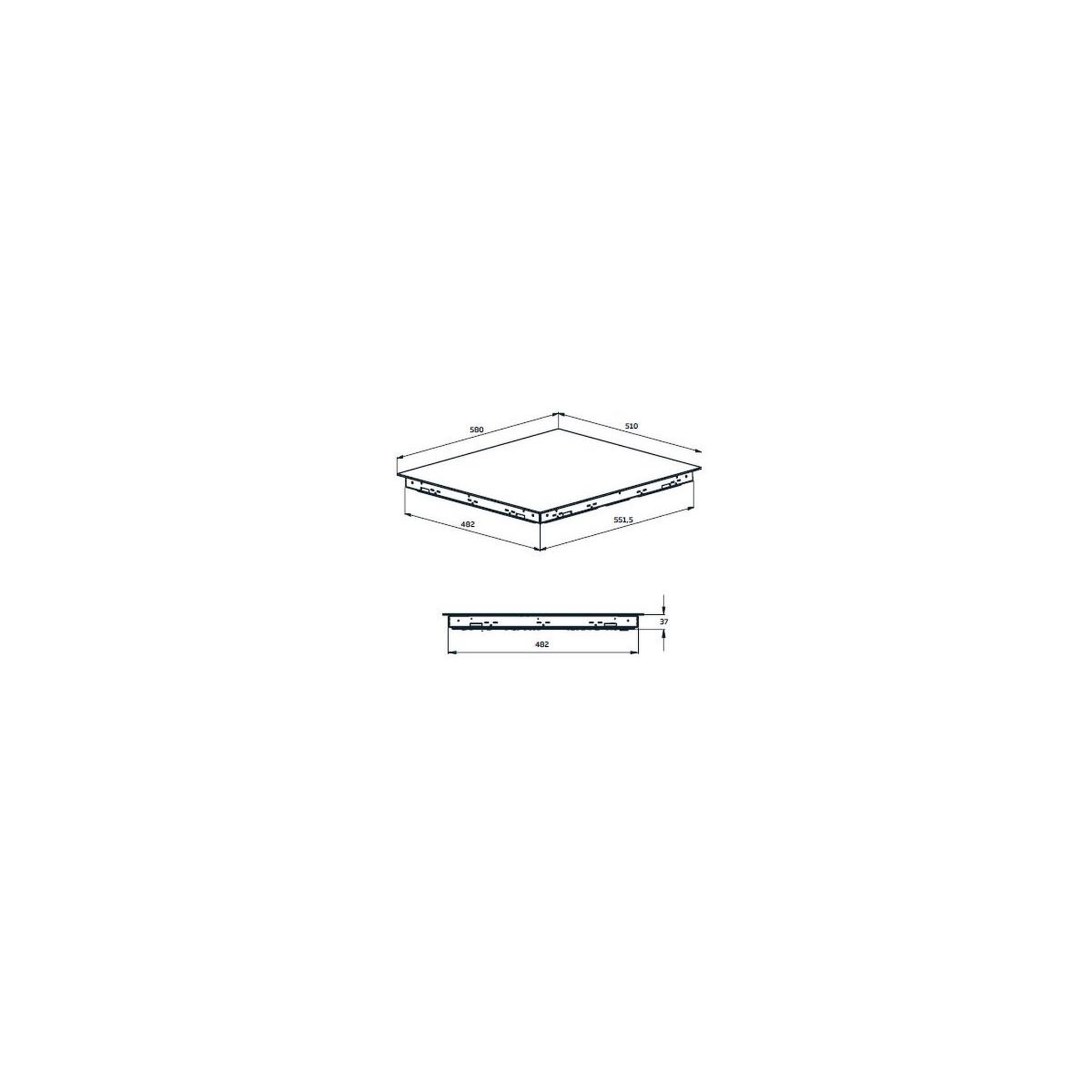Voir la diapositive 3 : Beko Table de cuisson vitrocéramique 60cm 4 feux 6900w noir - hic64403t