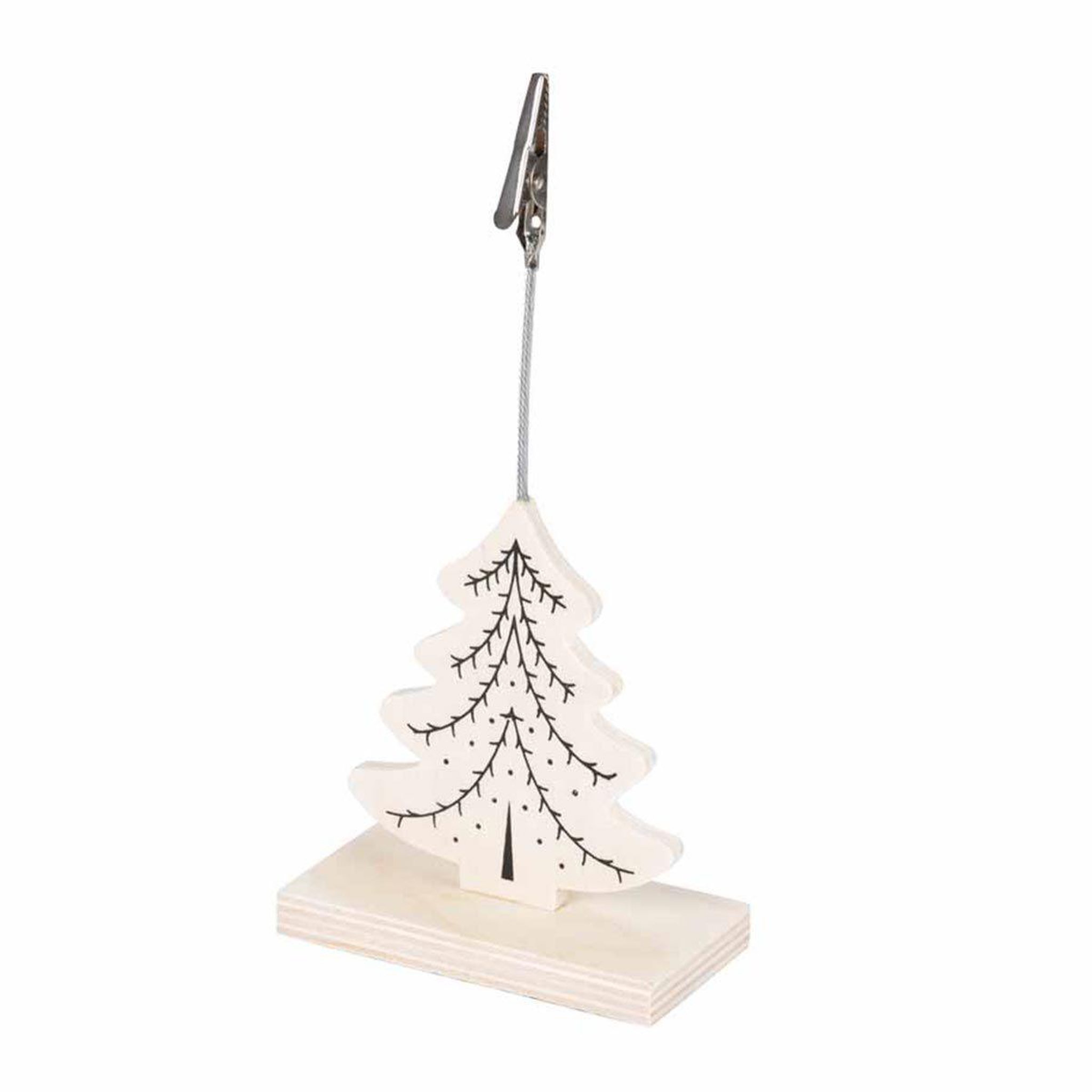 ARTDESIGN Clip porte nom de noël  nordic sapin  naturel