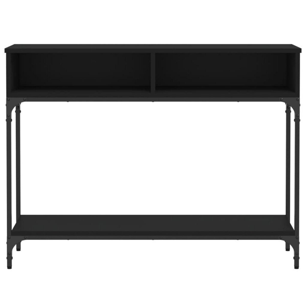 VIDAXL Table console noir 100x30,5x75 cm bois d'ingenierie