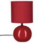 Voir la diapositive 2 : ATMOSPHERA Lampe à Poser Céramique  Boule  24cm Rouge