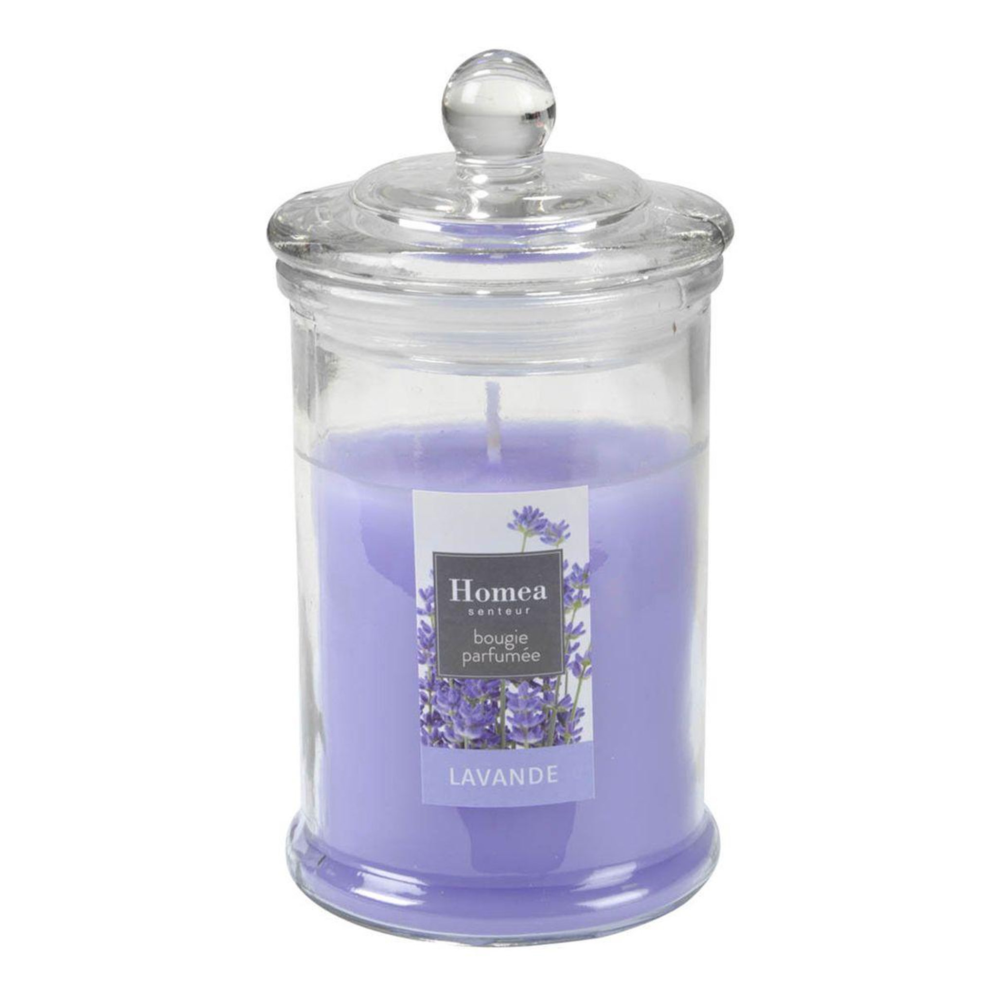 HOMEA Bougie Parfumée Bocal  Essentiel II  15cm Lavande