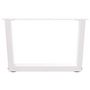 Voir la diapositive 5 : VIDAXL Pieds de table a manger forme V 2pcs blanc 50x(30-31,3)cm acier