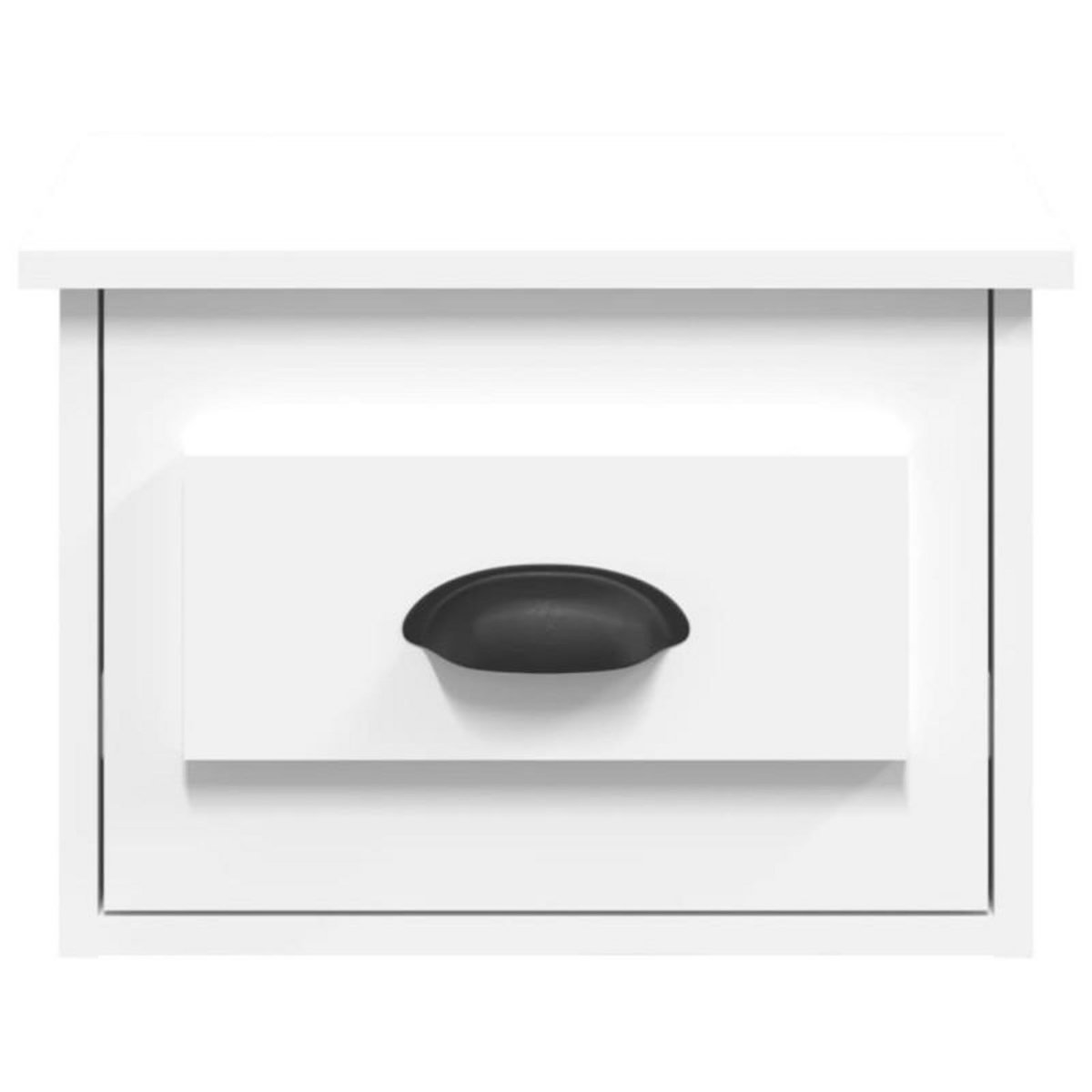 VIDAXL Table de chevet murale blanc 41,5x36x28 cm