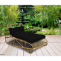 Voir la diapositive 1 : GARDENSTAR Chaise longue en rotin