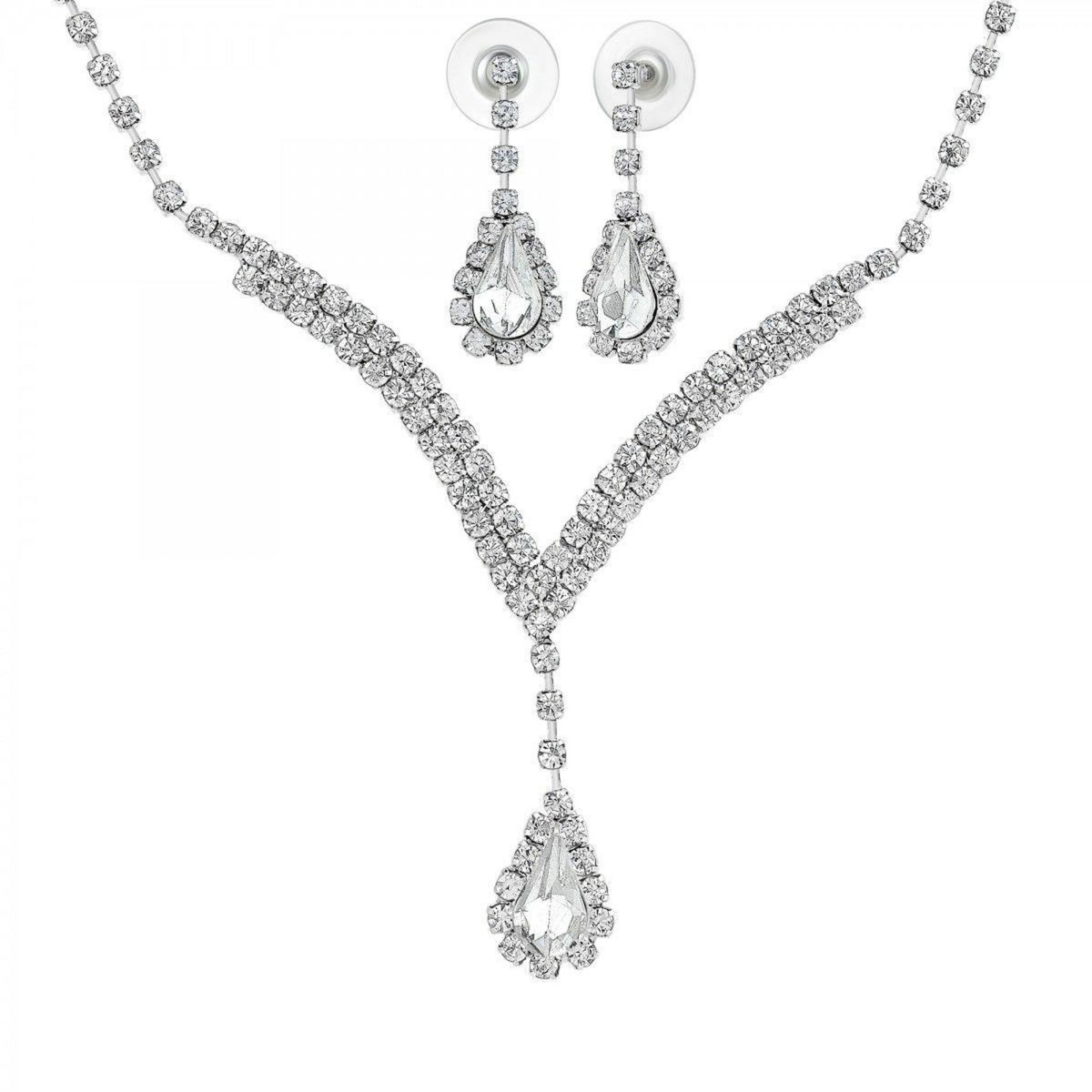 SC CRYSTAL Parure collier et boucles d'oreilles par SC Crystal