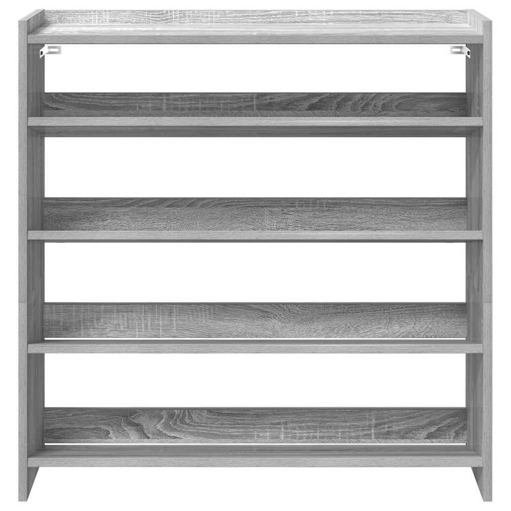 Voir la diapositive 4 : VIDAXL Etagere a chaussures sonoma gris 80x25x81 cm bois d'ingenierie