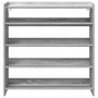 Voir la diapositive 4 : VIDAXL Etagere a chaussures sonoma gris 80x25x81 cm bois d'ingenierie