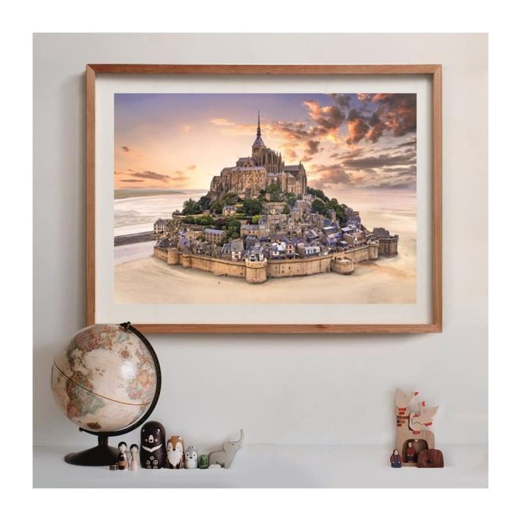 Voir la diapositive 4 : CLEMENTONI Puzzle 1500 pièces Compact Le Mont Saint-Michel – Puzzle adulte – Clementoni