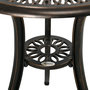 Voir la diapositive 5 : OUTSUNNY Ensemble salon de jardin 2 places avec table ronde style rétro fonte alu effet bronze antique