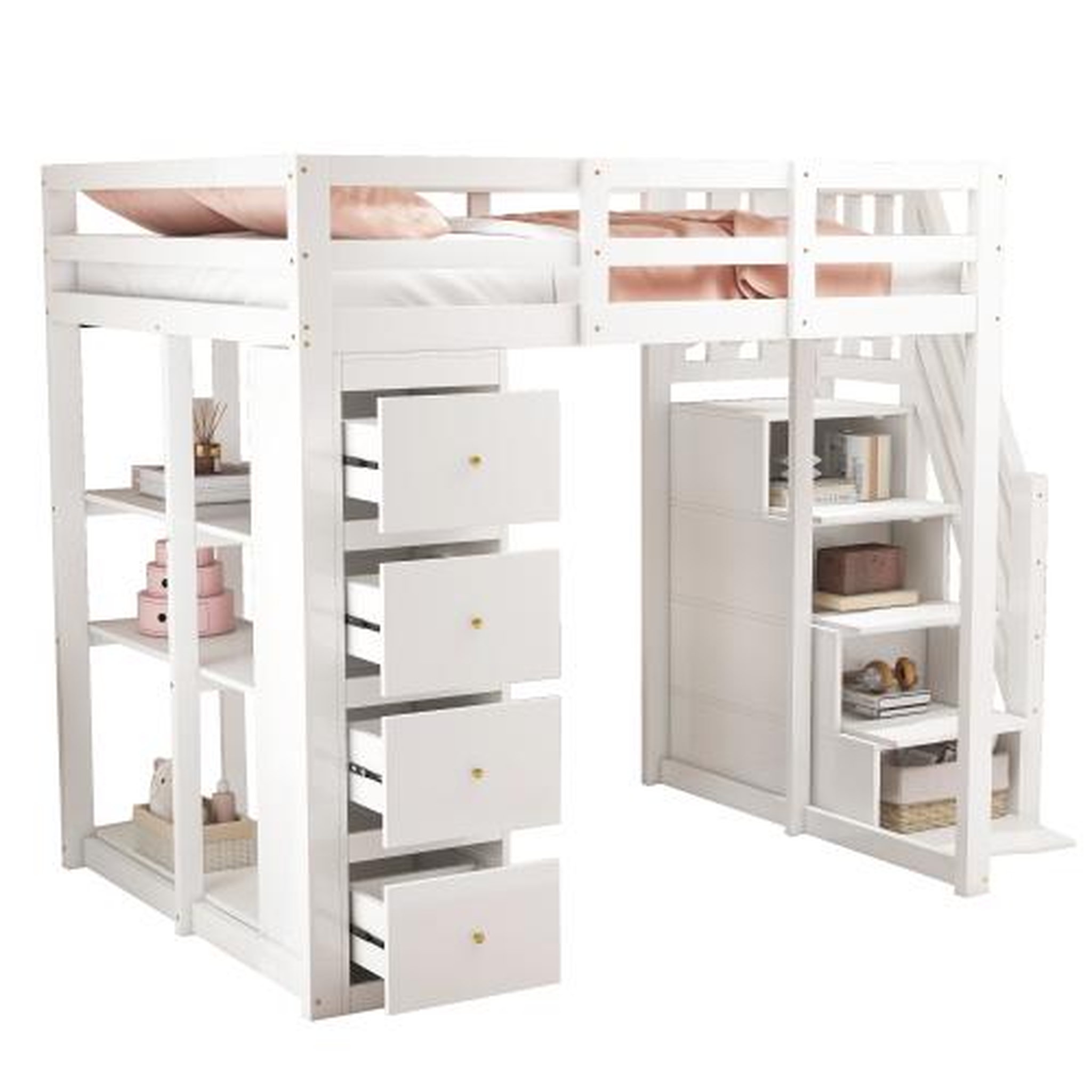 Voir la diapositive 1 : MERAX Lit mezzanine enfant