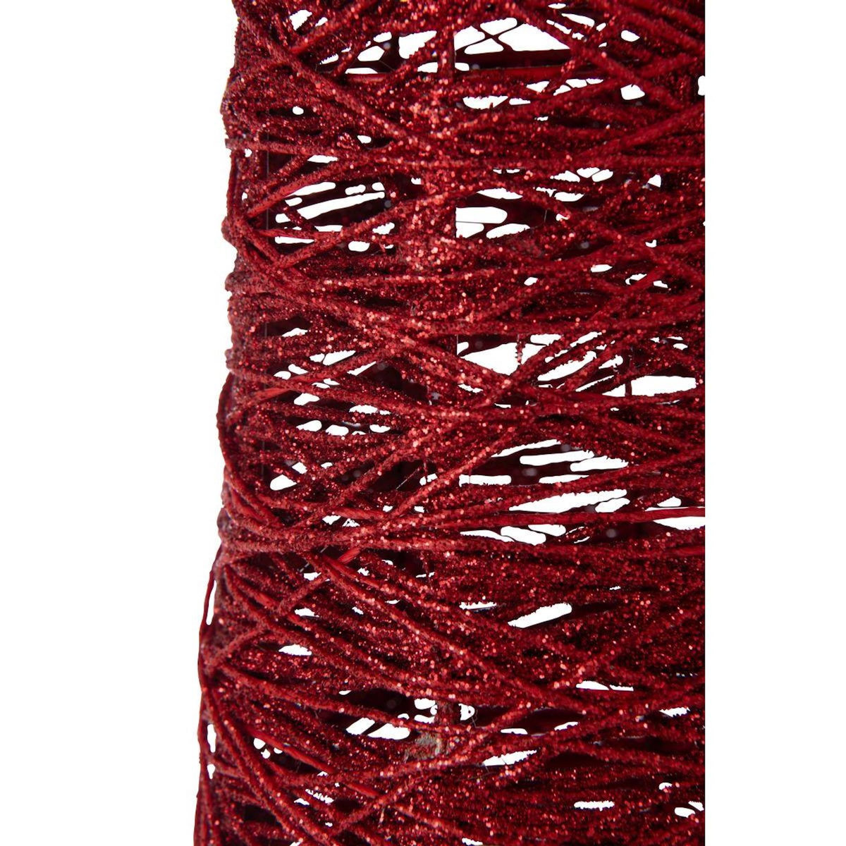 Paris Prix Sapin de Noël sur Socle  Glitter  85cm Rouge