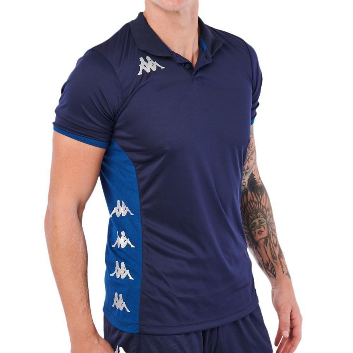 KAPPA T  hirt Noir Marine Kappa Deggiano