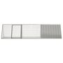 Voir la diapositive 3 : VIDAXL Cage pour lapin Gris 302,5x80,5x71 cm Acier galvanisé
