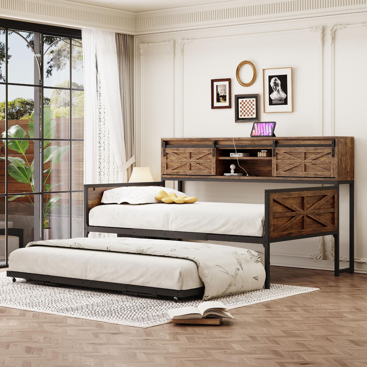 MERAX Lit gigogne 90x200cm