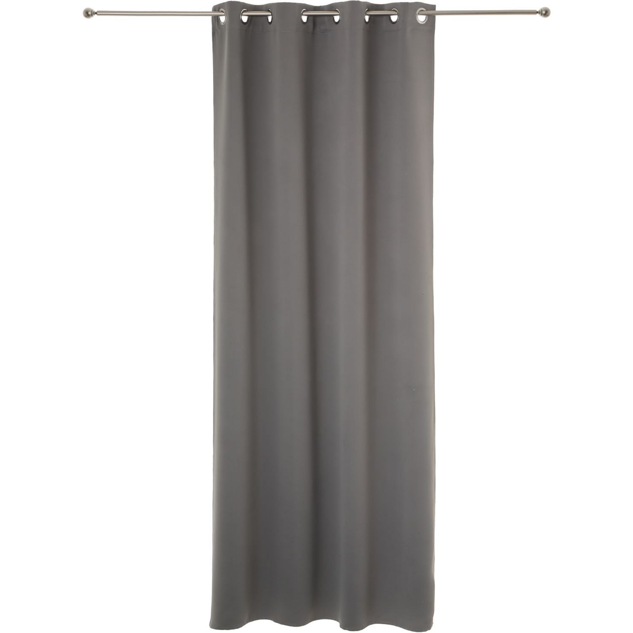 ATMOSPHERA Lot de 2 rideaux occultants unis à oeillets . Coloris disponibles : Beige, Noir, Gris, Bleu, Rouge