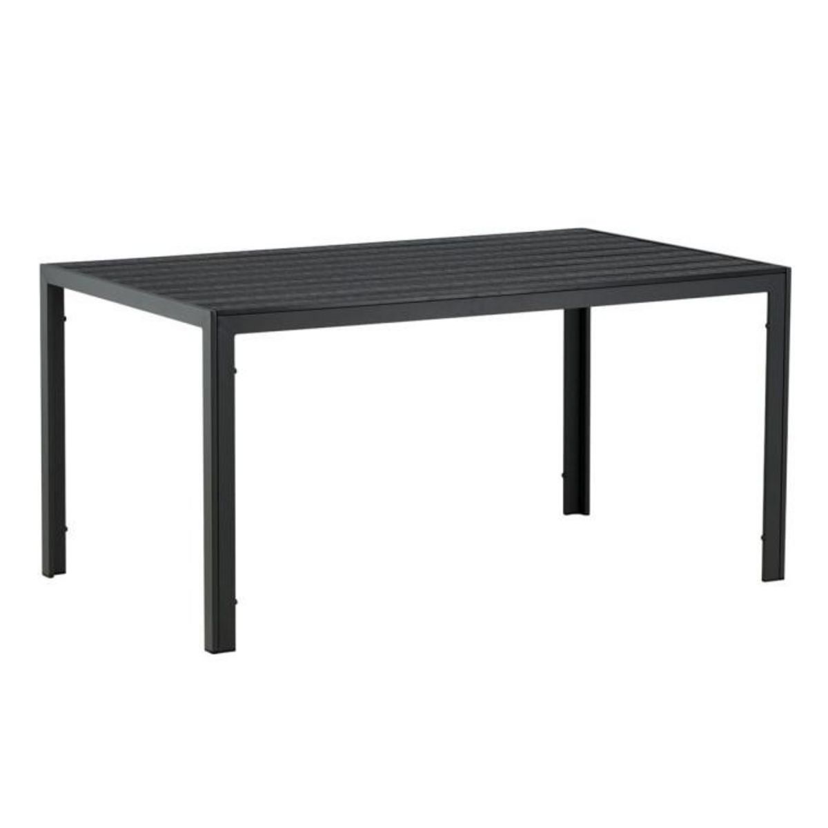 Paris Prix Table de Jardin  Break  150cm Noir
