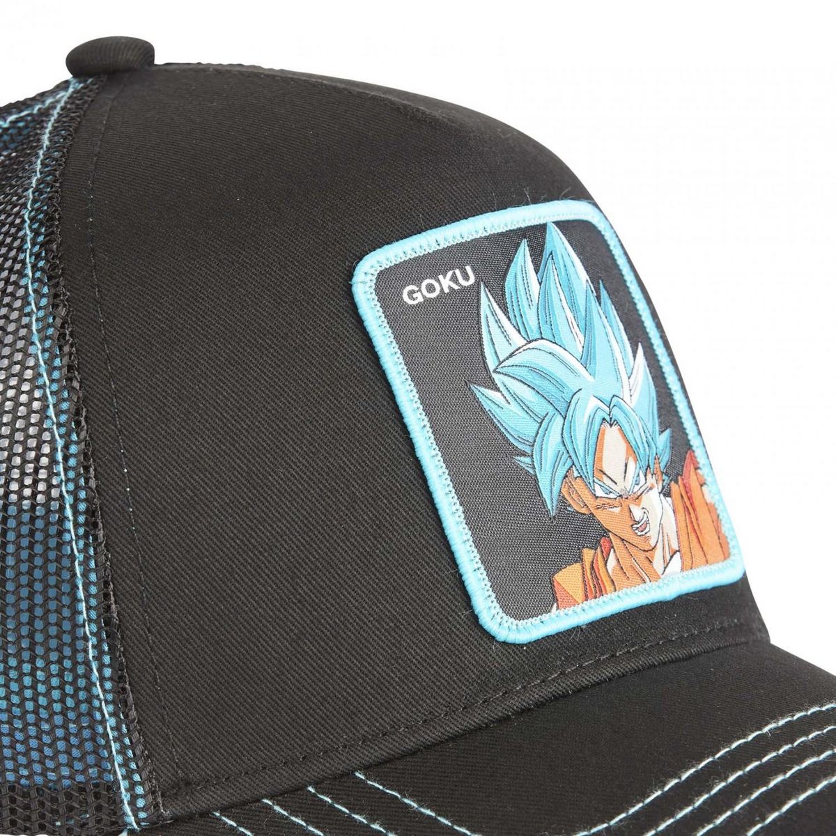 CAPSLAB Casquette trucker avec filet Dragon Ball Super Black Goku