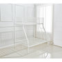 Voir la diapositive 4 : Habitat et Jardin Lit superposé en métal  Leo  Sommiers inclus - 90/140 x 190 cm - Blanc