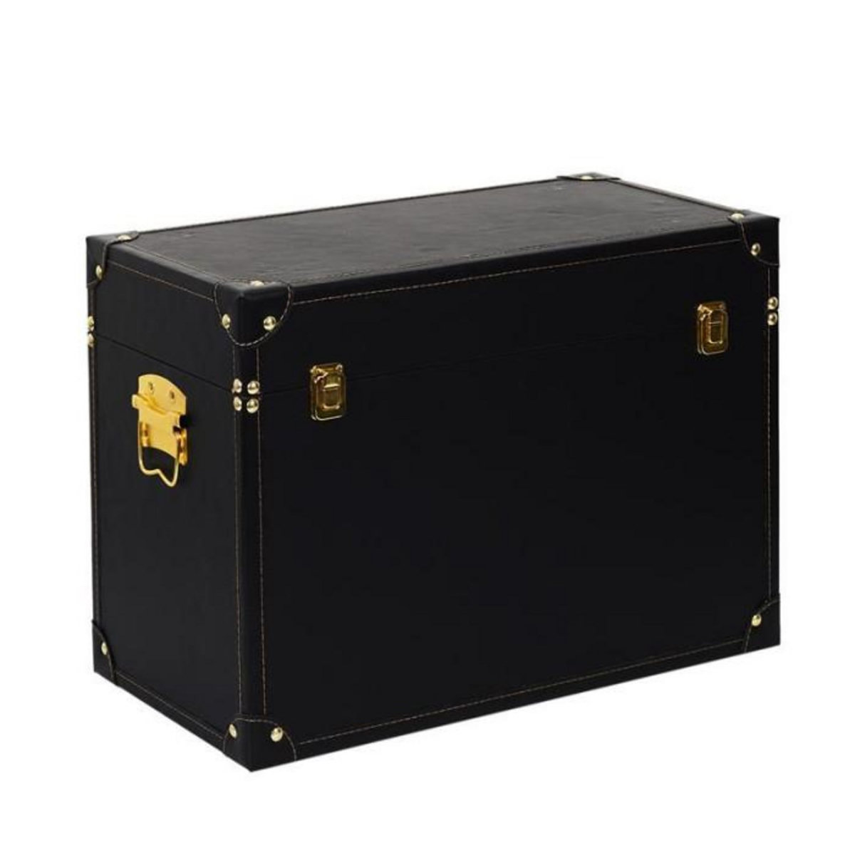 Paris Prix Lot de 3 Malles Déco  Orya  56cm Noir & Or