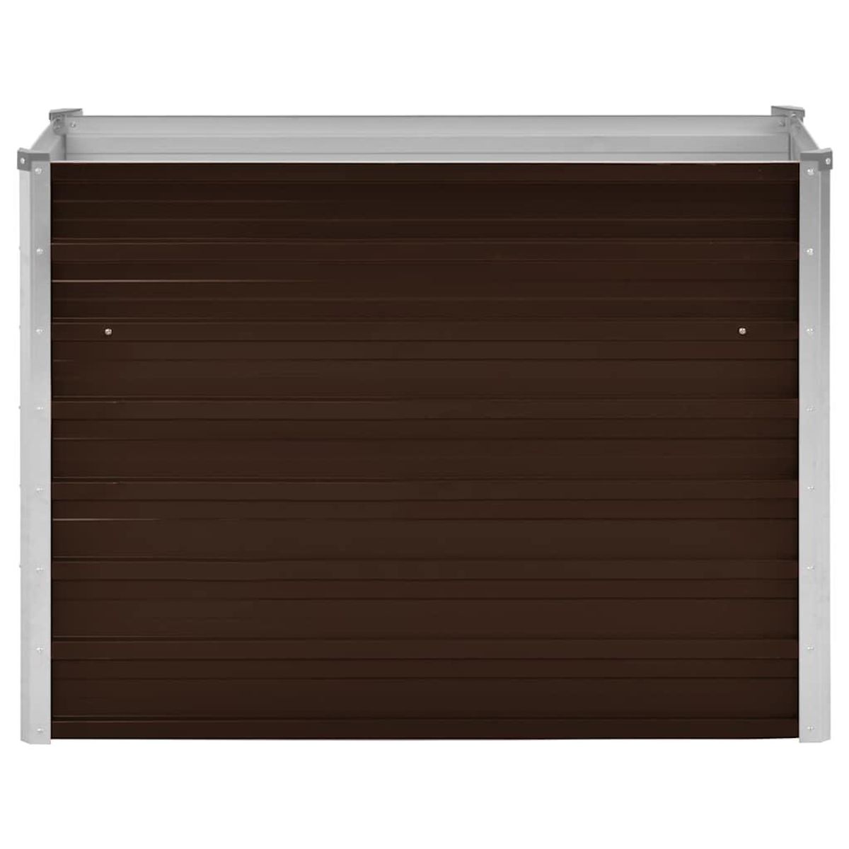 VIDAXL Lit sureleve de jardin Marron 100x40x77 cm Acier galvanise