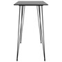 VIDAXL Table de bar Noir 120x60x105 cm