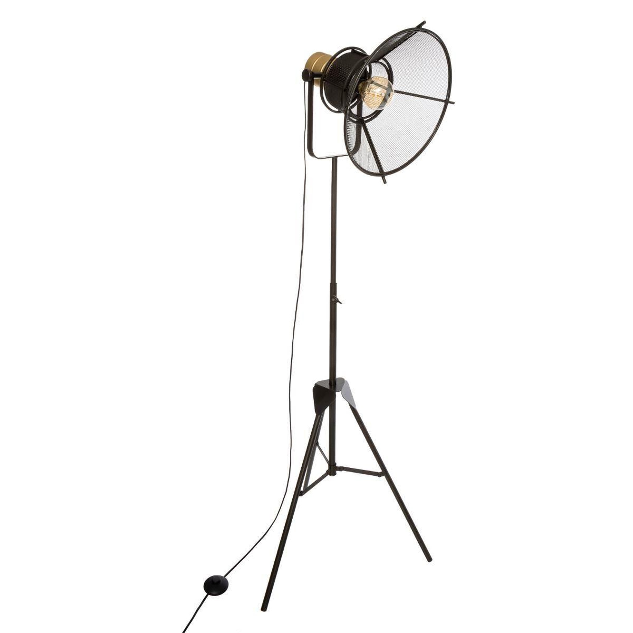 Voir la diapositive 1 : ATMOSPHERA Lampadaire trépied design  rodo  149cm noir