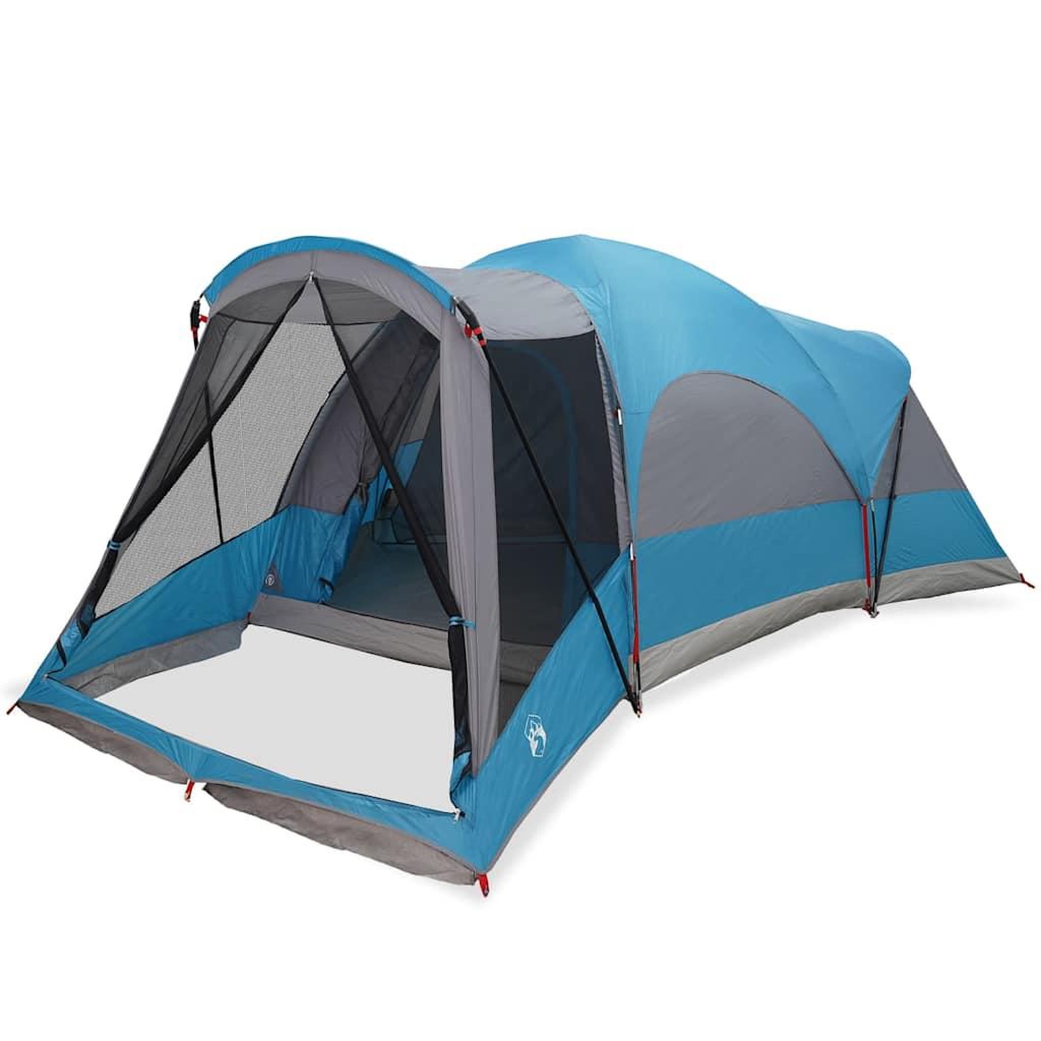 Voir la diapositive 2 : VIDAXL Tente familiale tunnel 8 personnes bleu impermeable