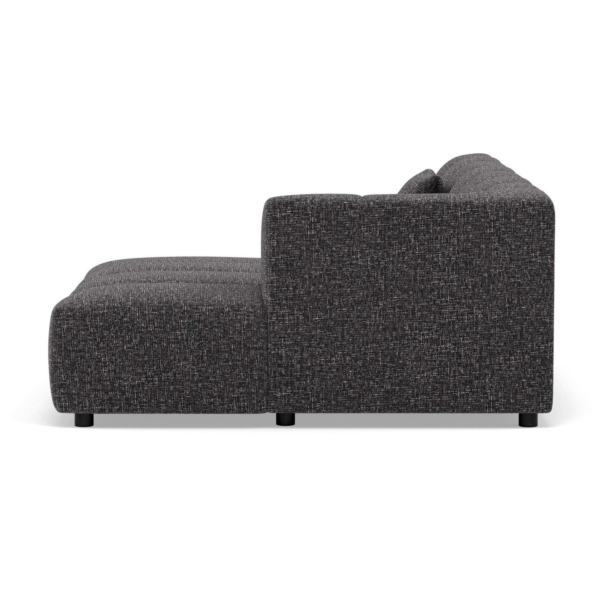 LISA DESIGN Curtis - canapé d'angle droit 4 places en tissu texturé