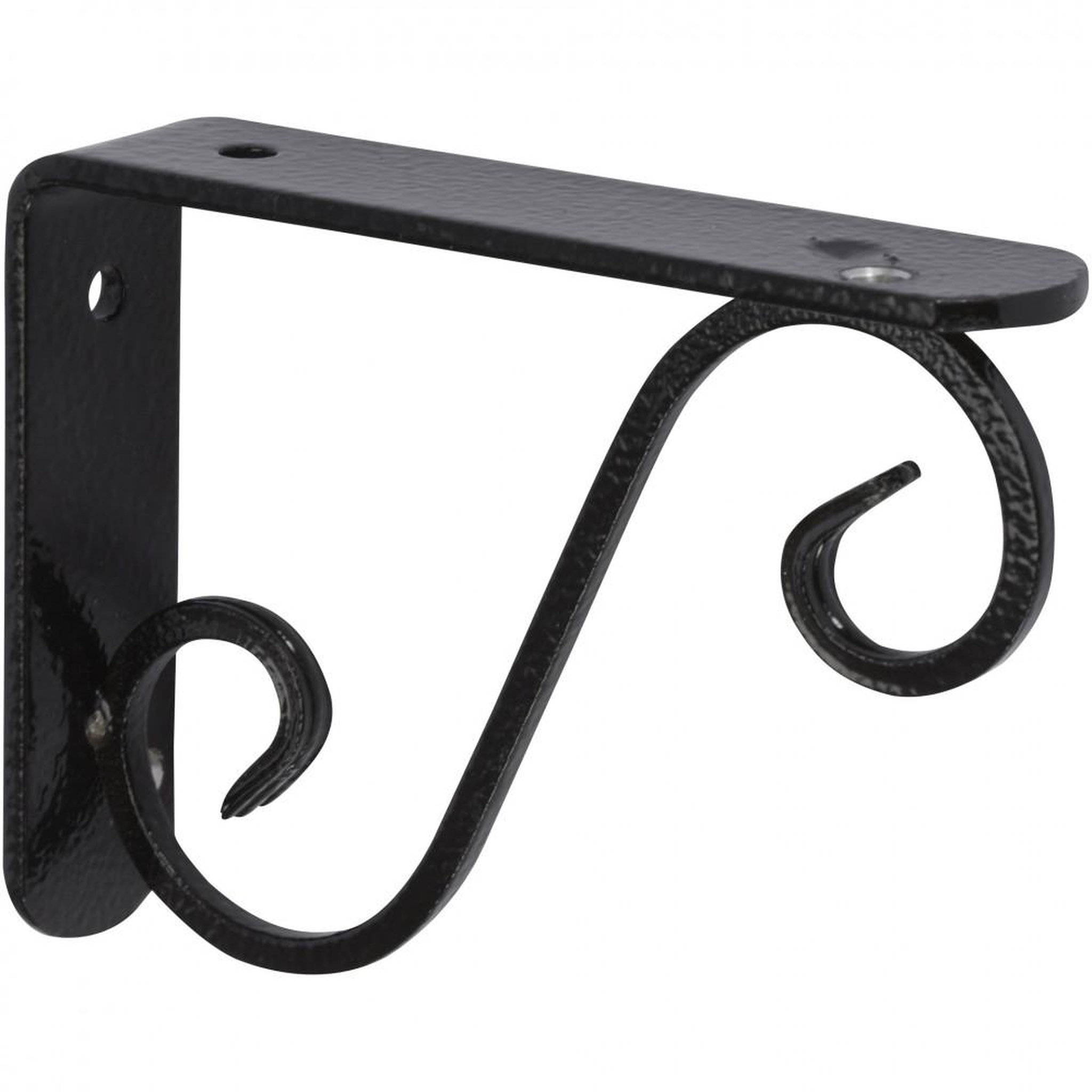 CENTRALE BRICO Equerre Prestige acier époxy noir, H.28 x P.33 cm