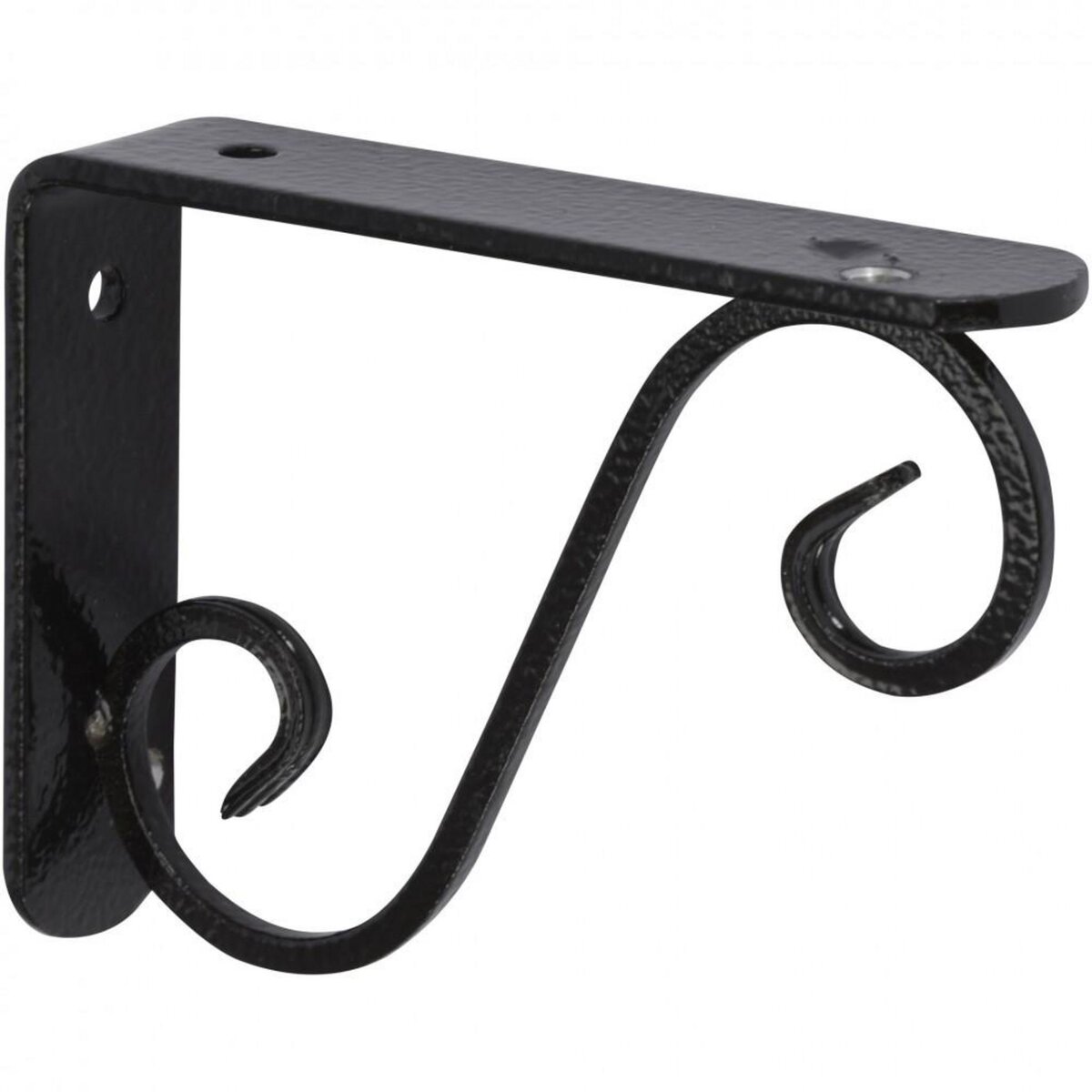 CENTRALE BRICO Equerre Prestige acier époxy noir, H.28 x P.33 cm