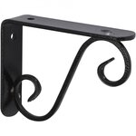 CENTRALE BRICO Equerre Prestige acier époxy noir, H.28 x P.33 cm