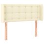 Voir la diapositive 3 : VIDAXL Tete de lit a LED Creme 103x16x78/88 cm Similicuir
