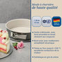 Voir la diapositive 3 : DR.OETKER Lot de 2 moules à gâteaux 28/28 cm en acier Dr oetker Back-trend