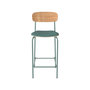 Voir la diapositive 6 : Rendez vous déco Lot de 2 chaises pour îlot central en tissu bleu canard 65 cm-Alba