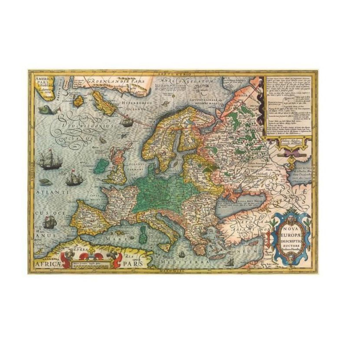 EDUCA CARTE D'EUROPE - Puzzle de 1000 pieces