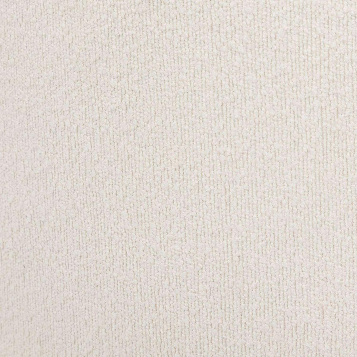 ATMOSPHERA Pouf de rangement en bouclette - Blanc