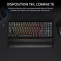 Voir la diapositive 3 : Corsair Clavier gamer sans fil K70 CORE TKL Wireless