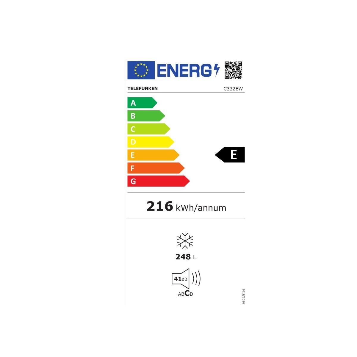 TELEFUNKEN Congélateur armoire 60cm 248l statique - C332EW