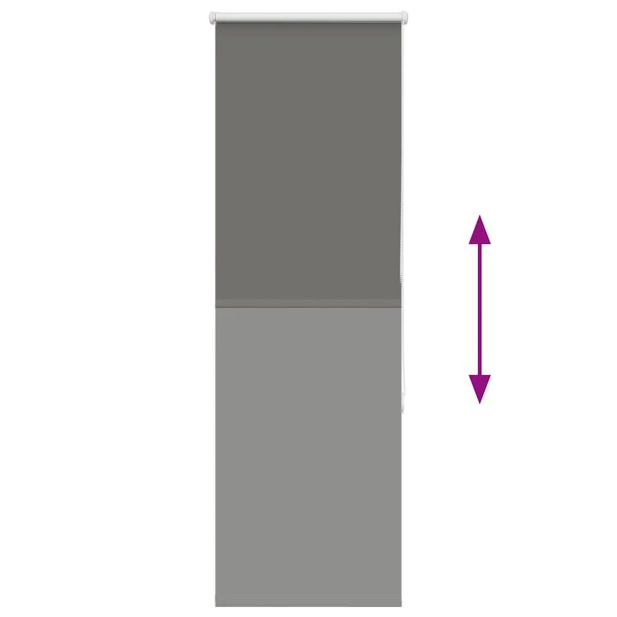 VIDAXL Store enrouleur occultant largeur du tissu 35,7 cm polyester