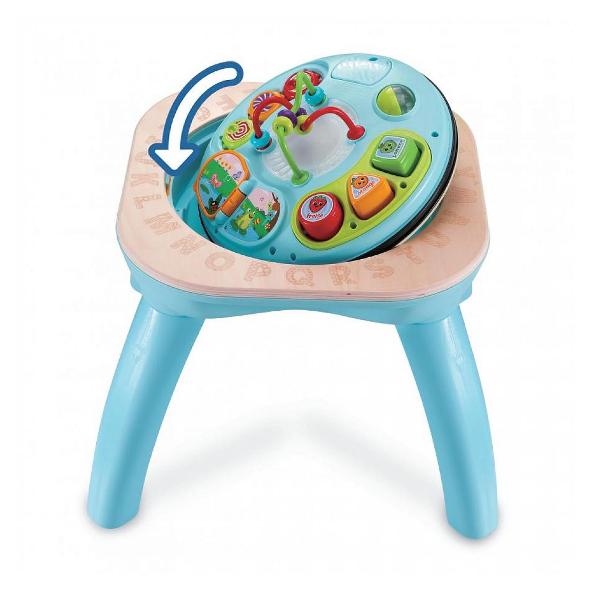 Voir la diapositive 4 : VTECH Table d'activités évolutive en bois certifié FSC® pour enfants de 9 mois à 4 ans