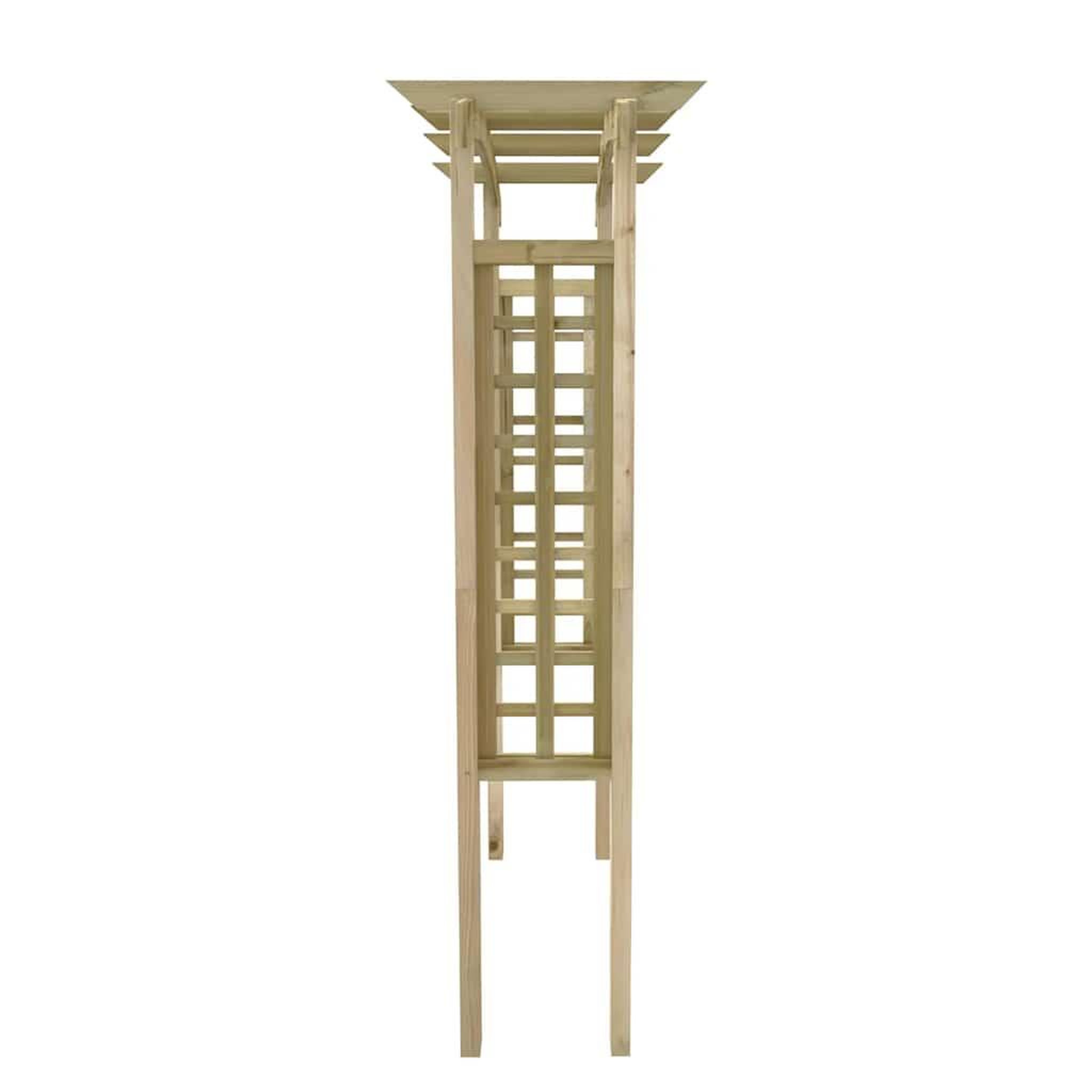 Voir la diapositive 5 : VIDAXL Voute en treillis 150x60x210 cm bois