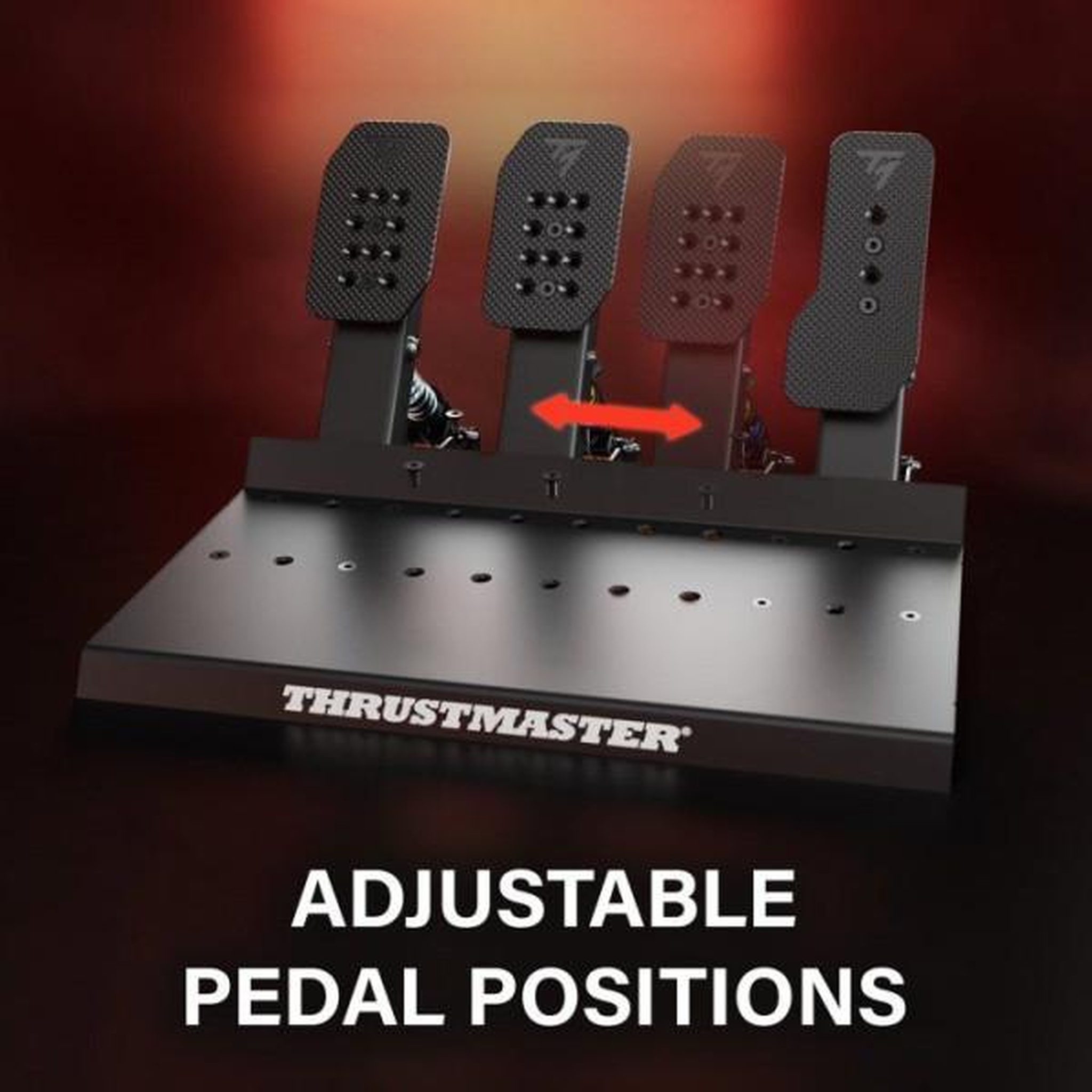 Voir la diapositive 4 : Thrustmaster Pédalier de simulation - THRUSTMASTER - Raceline Pedals III LC - Métal - Capteurs magnétiques H.E.A.R.T - Frein Load Cell 100