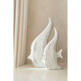 Voir la diapositive 4 : Paris Prix Statuette Déco en Bois  Poisson Antique  38cm Blanc