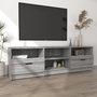 Voir la diapositive 3 : VIDAXL Meuble TV Sonoma gris 150x33,5x45 cm Bois d'ingenierie