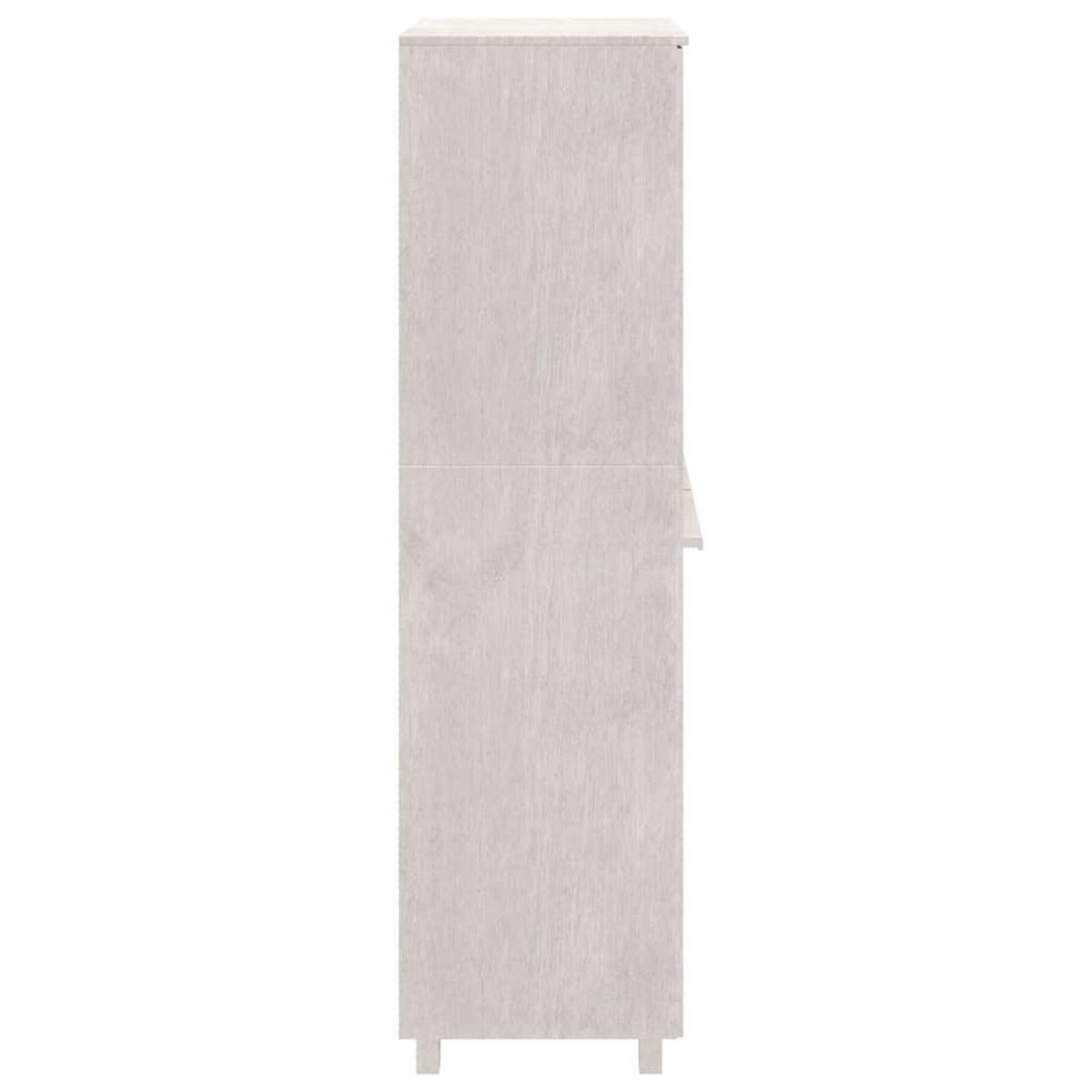 VIDAXL Garde-robe HAMAR Blanc 89x50x180 cm Bois massif de pin