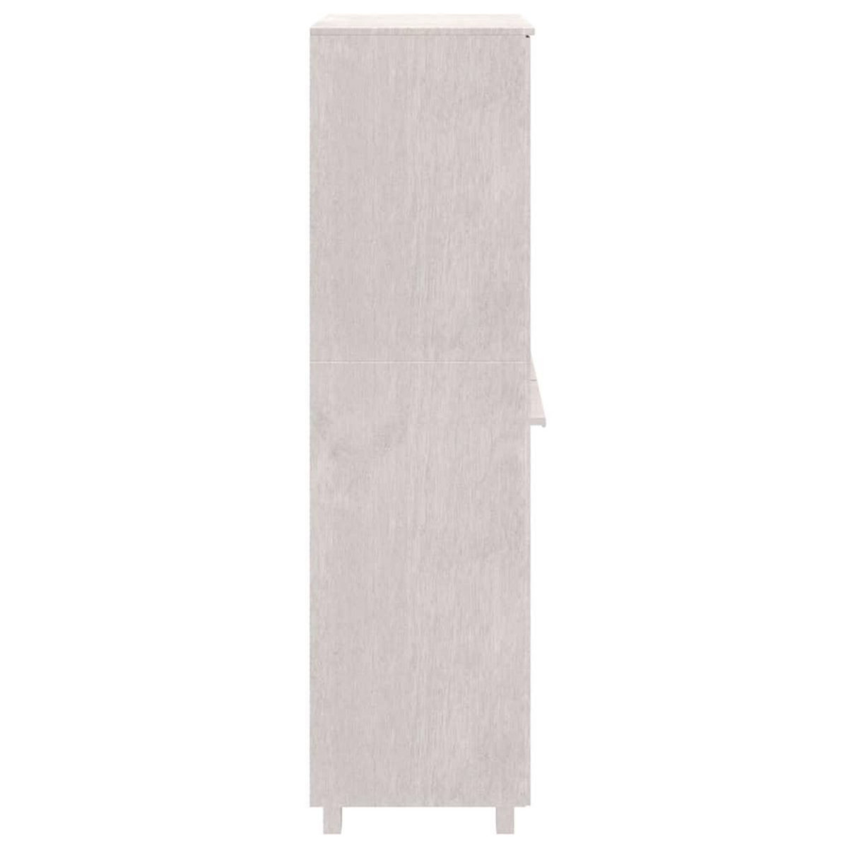 VIDAXL Garde-robe HAMAR Blanc 89x50x180 cm Bois massif de pin