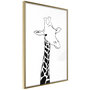 Voir la diapositive 1 : Paris Prix Affiche Murale Encadrée  Black and White Giraffe