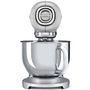 Voir la diapositive 2 : SMEG Robot pétrin sur socle 4,8l 800w gris métal - smf02sveu