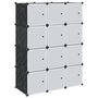 Voir la diapositive 2 : VIDAXL Cubes de rangement 12 pcs avec tiges de suspension PP